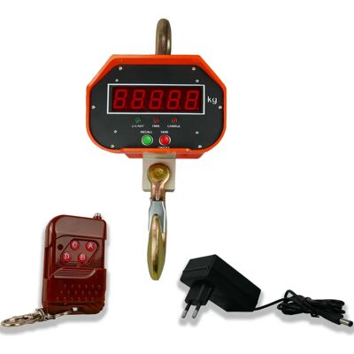 OEM Balanza Industrial Electrónica De 5 Toneladas, Con Gancho Para Colgar, Capacidad De 5000 Kg, Wagpro H5000 OEM Balanza Industrial Electrónica De 5 Toneladas, Con Gancho Para Colgar, Capacidad De 5000 Kg, Wagpro H5000