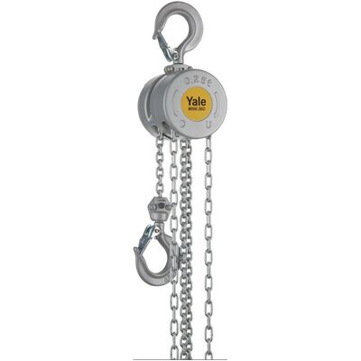 Yale - Polipasto De Cadena Mini 360 Carga 250 Kg Altura De Trazo 3 M Sin Acoplamiento D Yale - Polipasto De Cadena Mini 360 Carga 250 Kg Altura De Trazo 3 M Sin Acoplamiento D