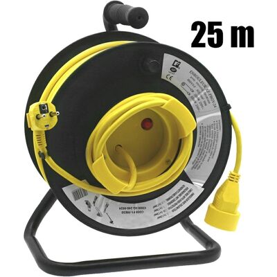 NEWGARDEN Enrollador De Cable Con Cable Eléctrico Longitud 25 M 330155 NEWGARDEN Enrollador De Cable Con Cable Eléctrico Longitud 25 M 330155