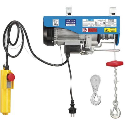 Polipasto Electrico Con Cabrestante 200/400 Kg Fervi 0602 Polipasto Electrico Con Cabrestante 200/400 Kg Fervi 0602