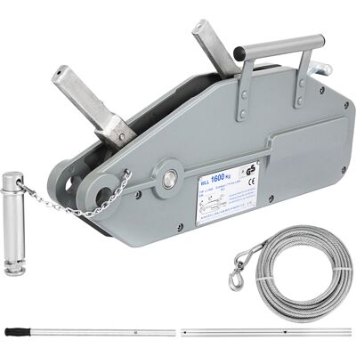 Vevor Extractor De Cable De 1,6 T / 3500 Lbs, Cuerda De Cabrestante Manual Extractor De Agarre De 66 Pies, Polipasto De Cabrestante De Cable Con Longitud De 20 M Diámetro 11 Mm Para Puertos Fábricas Vevor Extractor De Cable De 1,6 T / 3500 Lbs, Cuerda De Cabrestante Manual Extractor De Agarre De 66 Pies, Polipasto De Cabrestante De Cable Con Longitud De 20 M Diámetro 11 Mm Para Puertos Fábricas
