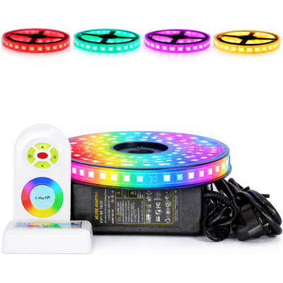 SYSLED Kit De Cinta Profesional 5050 - 120 Led/m - 5 Metros Rgb A Prueba De Salpicaduras (ip65) Con Controlador Y Transformador Longitud: 5 Metros - Control Remoto Del Controlador: No Está Incluido - Transf SYSLED Kit De Cinta Profesional 5050 - 120 Led/m - 5 Metros Rgb A Prueba De Salpicaduras (ip65) Con Controlador Y Transformador Longitud: 5 Metros - Control Remoto Del Controlador: No Está Incluido - Transf
