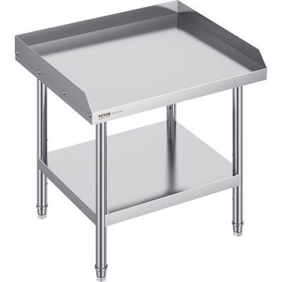 Mesa De Trabajo De Acero Inoxidable Mesa De Trabajo Comercial Para Preparación De Alimentos Protector Contra Salpicaduras De 3 Lados 610 X 711 X 660 Mm Altura Ajustable Para Restaurantes - Vevor Mesa De Trabajo De Acero Inoxidable Mesa De Trabajo Comercial Para Preparación De Alimentos Protector Contra Salpicaduras De 3 Lados 610 X 711 X 660 Mm Altura Ajustable Para Restaurantes - Vevor