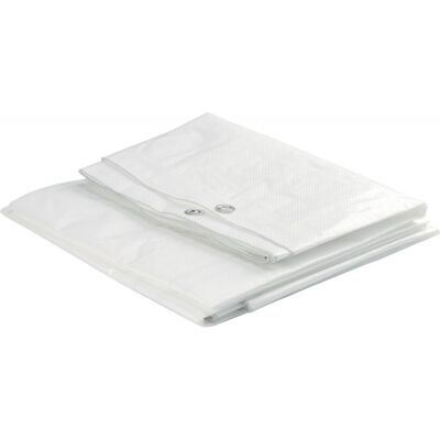 E.b.f. Lona de malla PE blanca - Impermeable, 3x4m - Lona E.b.f. Lona de malla PE blanca - Impermeable, 3x4m - Lona