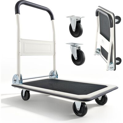 Vevor Carro Plataforma Plegable 735 X 480 Mm, Carretilla De Transporte Carga De 149,69 Kg, Carrito Portaequipajes Con Plataforma Con Ruedas De Pp De 96 Mm, Para Tareas Domesticas, Almacen, Mudanza Vevor Carro Plataforma Plegable 735 X 480 Mm, Carretilla De Transporte Carga De 149,69 Kg, Carrito Portaequipajes Con Plataforma Con Ruedas De Pp De 96 Mm, Para Tareas Domesticas, Almacen, Mudanza