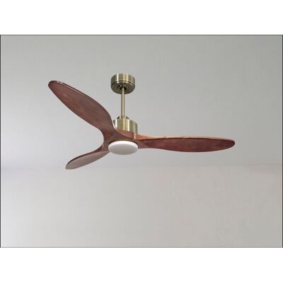 KLASSFAN Modulo Latino Iii - Super Destratificateur Et Ventilateur Dc 132 Cm Laiton Pales Bois Blanc Idéal 26 À 40 M² KLASSFAN Modulo Latino Iii - Super Destratificateur Et Ventilateur Dc 132 Cm Laiton Pales Bois Blanc Idéal 26 À 40 M²