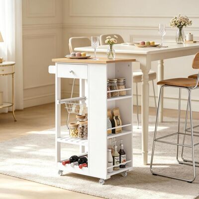 JHY DESIGN Carro De Cocina Móvil, Práctico Carro Rodante, Carro De Servicio Versátil, Estante De Cocina Moderno Con Ruedas (solo Carro Rodante) JHY DESIGN Carro De Cocina Móvil, Práctico Carro Rodante, Carro De Servicio Versátil, Estante De Cocina Moderno Con Ruedas (solo Carro Rodante)