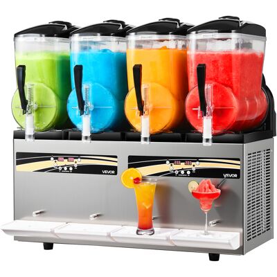 Vevor Máquina Para Hacer Granizados Con 4 Tanques De 12 L, Máquina De Granizado Comercial Para Margaritas, Batidos, Sin Necesidad De Hielo, Con Autolimpieza, Para Restaurantes, Bares, Fiestas Vevor Máquina Para Hacer Granizados Con 4 Tanques De 12 L, Máquina De Granizado Comercial Para Margaritas, Batidos, Sin Necesidad De Hielo, Con Autolimpieza, Para Restaurantes, Bares, Fiestas