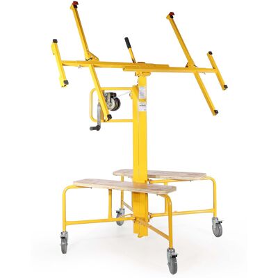 Wiltec - Elevador De Paneles De Yeso Ayuda Montaje Placas De Pladur 75kg Altura Ajustable 145 -350cm Wiltec - Elevador De Paneles De Yeso Ayuda Montaje Placas De Pladur 75kg Altura Ajustable 145 -350cm