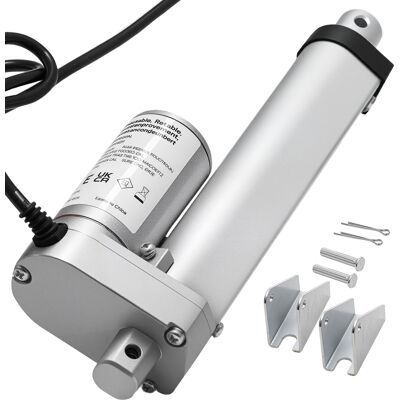 Vevor Actuador Lineal 12 V, Motor Lineal 101,6 Mm Con 15 Mm/s, 1000 N, Protección Ip54 Y Soporte De Montaje, Para Escritorios Elevadores, Sillones Reclinables Y Abridores De Ventanas Y Puertas Vevor Actuador Lineal 12 V, Motor Lineal 101,6 Mm Con 15 Mm/s, 1000 N, Protección Ip54 Y Soporte De Montaje, Para Escritorios Elevadores, Sillones Reclinables Y Abridores De Ventanas Y Puertas