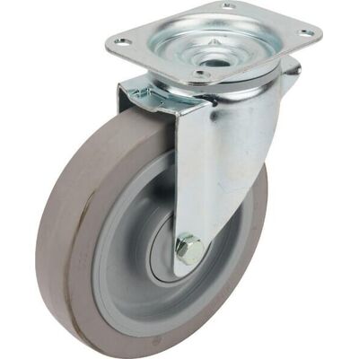 Rueda Industrial Giratoria En Goma: Di谩metro200 X 46 Mm Placa Soporte: 137 X 105 Mm. Capacidad: 400 Kg Tente Tente 3470ufp200p63 Rueda Industrial Giratoria En Goma: Di谩metro200 X 46 Mm Placa Soporte: 137 X 105 Mm. Capacidad: 400 Kg Tente Tente 3470ufp200p63