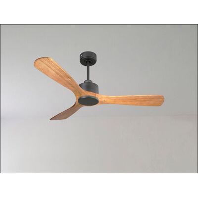 KLASSFAN Modulo Latino Iii - Super Destratificateur Et Ventilateur Dc 132 Cm Noir Pales Bois Sombres Idéal 26 À 40 M² KLASSFAN Modulo Latino Iii - Super Destratificateur Et Ventilateur Dc 132 Cm Noir Pales Bois Sombres Idéal 26 À 40 M²