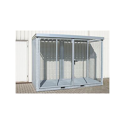 Contenedor de botellas de gas Eurokraft pro - Almacenamiento exterior de acero Contenedor de botellas de gas Eurokraft pro - Almacenamiento exterior de acero
