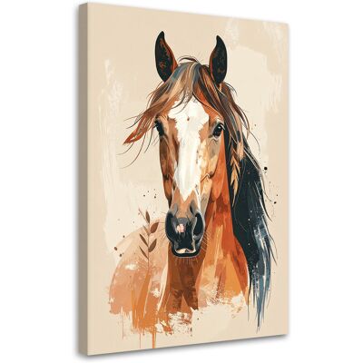 FEEBY Impresión De Imagen, Retrato De Caballo Animales, 80x120 FEEBY Impresión De Imagen, Retrato De Caballo Animales, 80x120