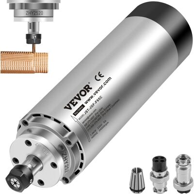 Motor De Husillo Refrigerado Por Aire De 1,5 Kw Fresado, Motor De Husillo Refrigerado Por Viento De 220 V, Motor De Giro Refrigeración Por Aire 400 Hz Diámetro De 65 X 205 Mm De Alta Potencia - Vevor Motor De Husillo Refrigerado Por Aire De 1,5 Kw Fresado, Motor De Husillo Refrigerado Por Viento De 220 V, Motor De Giro Refrigeración Por Aire 400 Hz Diámetro De 65 X 205 Mm De Alta Potencia - Vevor
