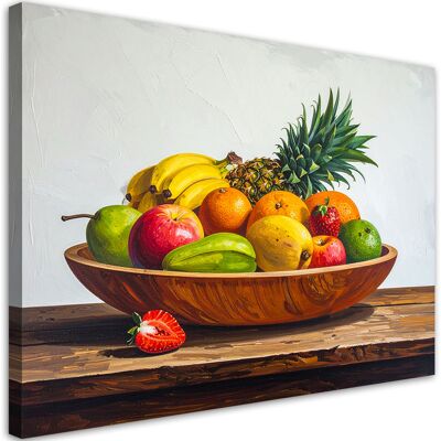 FEEBY Impresión De Imagen, Naturaleza Muerta Con Frutas Exóticas Sobre Una Mesa, 120x80 FEEBY Impresión De Imagen, Naturaleza Muerta Con Frutas Exóticas Sobre Una Mesa, 120x80