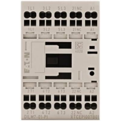 Eaton DILM7-01(24VDC)-PI Relé de potencia - Contacto 3p 24V DC 3kW Eaton DILM7-01(24VDC)-PI Relé de potencia - Contacto 3p 24V DC 3kW