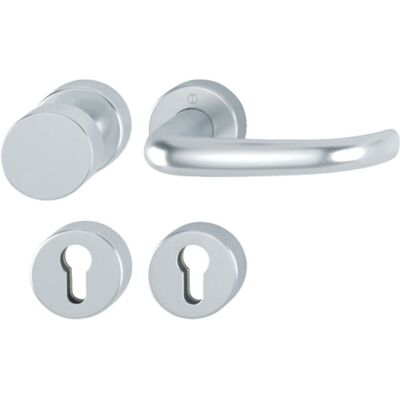 Conjunto de Rosetas de Protección contra Incendios de Aluminio - Herrajes de Puerta Conjunto de Rosetas de Protección contra Incendios de Aluminio - Herrajes de Puerta