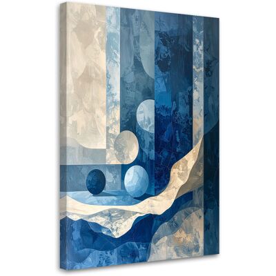 FEEBY Impresión De Imagen, Abstracción Moderna Azul, 80x120 FEEBY Impresión De Imagen, Abstracción Moderna Azul, 80x120