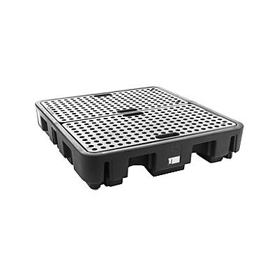 Cemo - Cubeta Colectora De Pe Para 4 Bidones De 200 L Capacidad De Cemo - Cubeta Colectora De Pe Para 4 Bidones De 200 L Capacidad De