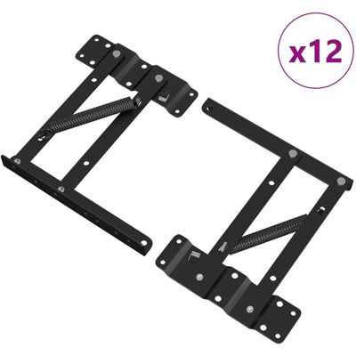 Mecanismo De Elevación De Cama 12 Uds. Negro 340 X 95 X 40 Mm Vidaxl Mecanismo De Elevación De Cama 12 Uds. Negro 340 X 95 X 40 Mm Vidaxl