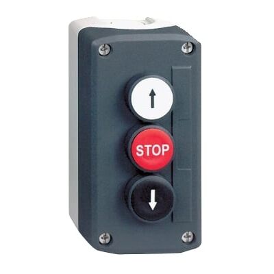Schneider Electric Boîtier 3 Boutons Poussoirs Ø22 Blanc/rouge/noir Ip66 - Xald326 Schneider Electric Boîtier 3 Boutons Poussoirs Ø22 Blanc/rouge/noir Ip66 - Xald326