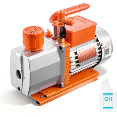 Vevor Bomba De Vacío 7 Cfm 198 L/min, Bomba De Vacío Rotativa De Paletas 2 Etapas, Compatible Con R134a, R22, R410a, R1234yf, R32, Para Mantenimiento De Aire Acondicionado Automotriz, Aceite Incluido Vevor Bomba De Vacío 7 Cfm 198 L/min, Bomba De Vacío Rotativa De Paletas 2 Etapas, Compatible Con R134a, R22, R410a, R1234yf, R32, Para Mantenimiento De Aire Acondicionado Automotriz, Aceite Incluido
