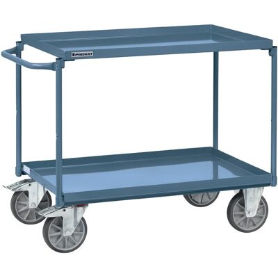 Soporte De Carro De Mesa Horizontal De 2 Chapas De Acero De Pared. L1000xw700mm Borde-h.40mm Azul Promat Soporte De Carro De Mesa Horizontal De 2 Chapas De Acero De Pared. L1000xw700mm Borde-h.40mm Azul Promat