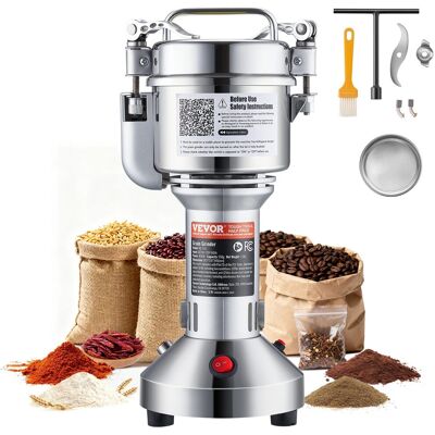 Molinillo De Granos Electrico 850 W Capacidad De 150 G Molinillo De Especias De Alta Velocidad Con Pulverizador De Acero Inoxidable Para Granos Secos Especias Cereales Cafe Maíz Pimienta - Vevor Molinillo De Granos Electrico 850 W Capacidad De 150 G Molinillo De Especias De Alta Velocidad Con Pulverizador De Acero Inoxidable Para Granos Secos Especias Cereales Cafe Maíz Pimienta - Vevor