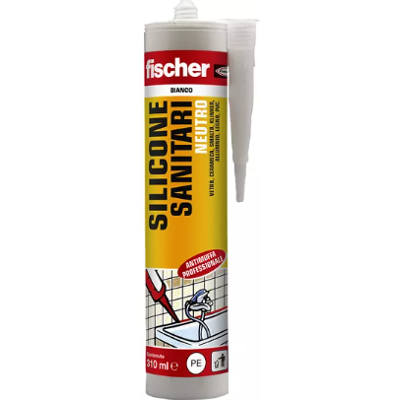 Sigillante Siliconico Neutro A Base Alcolica Per L'Impiego In Ambienti Sanitari 25 Pz - Fischer Sigillante Siliconico Neutro A Base Alcolica Per L'Impiego In Ambienti Sanitari 25 Pz - Fischer