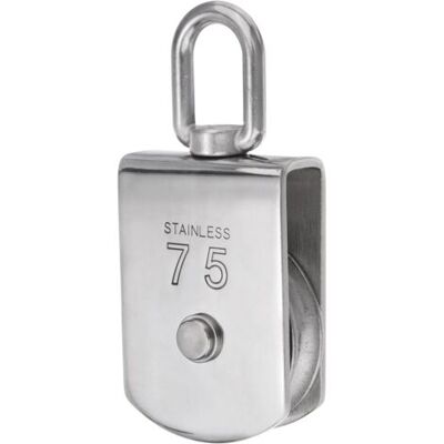 OEM Polea Simple M75, Fabricada En Acero Inoxidable 304, Para Cable De Suspensión, Gancho Giratorio De Grúa Elevadora, Rodillo De Polea Para Cable De Acero. OEM Polea Simple M75, Fabricada En Acero Inoxidable 304, Para Cable De Suspensión, Gancho Giratorio De Grúa Elevadora, Rodillo De Polea Para Cable De Acero.