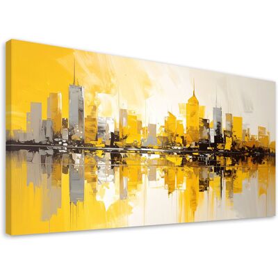 FEEBY Impresión De Imagen, Edificios De La Ciudad Arquitectura Amarilla, 80x40 FEEBY Impresión De Imagen, Edificios De La Ciudad Arquitectura Amarilla, 80x40
