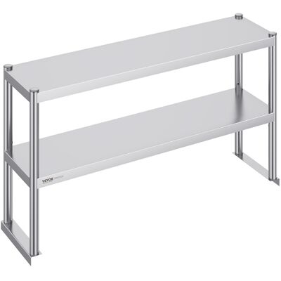 Vevor Estante Superior De Doble Nivel De Acero Inoxidable 305x1219x600 Mm Estante Superior De Doble Nivel Mesa De Preparación De Estante Ajustable En Altura Para Cocina, Restaurante, Taller Vevor Estante Superior De Doble Nivel De Acero Inoxidable 305x1219x600 Mm Estante Superior De Doble Nivel Mesa De Preparación De Estante Ajustable En Altura Para Cocina, Restaurante, Taller