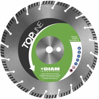 Diam Industries - Disco Diamantado Ø400/20 Diam Para Piedra Dura Y Granito - Gr70400/20 Diam Industries - Disco Diamantado Ø400/20 Diam Para Piedra Dura Y Granito - Gr70400/20