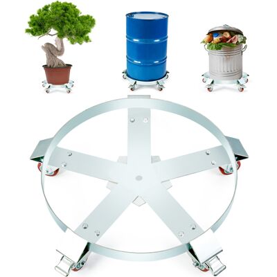 Vevor Carro Porta Bidones 250 L Capacidad De Carga De 567 Kg Plataforma Rodante Con 5 Ruedas Giratorias Base De Acero Con Rodillos Manipulación De Bidones De Herramientas Para Almacenes Fábricas Vevor Carro Porta Bidones 250 L Capacidad De Carga De 567 Kg Plataforma Rodante Con 5 Ruedas Giratorias Base De Acero Con Rodillos Manipulación De Bidones De Herramientas Para Almacenes Fábricas