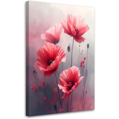 FEEBY Impresión De Imagen Amapolas Rojas De Campo 80x120 FEEBY Impresión De Imagen Amapolas Rojas De Campo 80x120