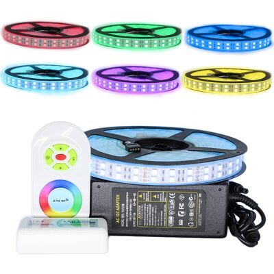 SYSLED Kit De Cinta Profesional 5050 - 120 Led/m - 5 Metros Rgb Impermeable (ip67) Con Controlador Y Transformador Longitud: 5 Metros - Control Remoto Del Controlador: No Está Incluido - Transformador: Fuente De Alimentación 12v/8a SYSLED Kit De Cinta Profesional 5050 - 120 Led/m - 5 Metros Rgb Impermeable (ip67) Con Controlador Y Transformador Longitud: 5 Metros - Control Remoto Del Controlador: No Está Incluido - Transformador: Fuente De Alimentación 12v/8a