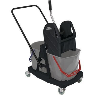 SPRINTUS Certeo - Carro Para Limpieza En Húmedo 2 Cubos Rodantes Dobles De 17 L SPRINTUS Certeo - Carro Para Limpieza En Húmedo 2 Cubos Rodantes Dobles De 17 L