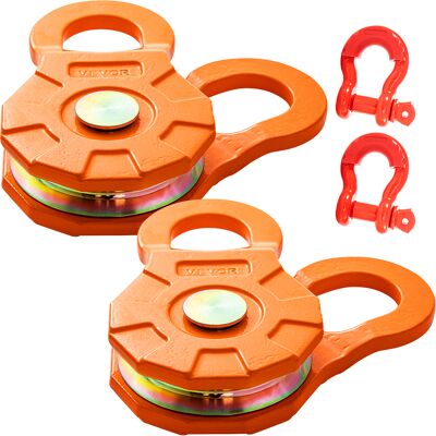 VEVOR Mophorn - Bloque De Arranque Capacidad De Carga De 11 T/25 000 Lbs, Polea De Cabrestante Resistente Para Cuerda Sintética De 0,55'/14 Mm, Accesorio De Recuperación Todoterreno Para Tractor, Camión, Atv VEVOR Mophorn - Bloque De Arranque Capacidad De Carga De 11 T/25 000 Lbs, Polea De Cabrestante Resistente Para Cuerda Sintética De 0,55'/14 Mm, Accesorio De Recuperación Todoterreno Para Tractor, Camión, Atv