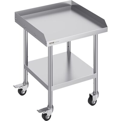 Mesa De Trabajo De Acero Inoxidable Mesa De Trabajo Comercial Para Preparación De Alimentos Con 4 Ruedas Salpicadero De 3 Lados Mesa De Trabajo 610x610x762 Mm Mesa De Trabajo Para Restaurante - Vevor Mesa De Trabajo De Acero Inoxidable Mesa De Trabajo Comercial Para Preparación De Alimentos Con 4 Ruedas Salpicadero De 3 Lados Mesa De Trabajo 610x610x762 Mm Mesa De Trabajo Para Restaurante - Vevor