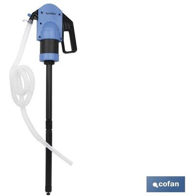 Bomba Plastica De Palanca , Bomba Plástica De Palanca Para Extración De Prodcutos Químicos, Principalmente No Inflamables. Para Barriles De 50 Y 205 Litros. Se Suministra Con - Cofan Bomba Plastica De Palanca , Bomba Plástica De Palanca Para Extración De Prodcutos Químicos, Principalmente No Inflamables. Para Barriles De 50 Y 205 Litros. Se Suministra Con - Cofan