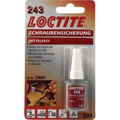 Loctite 243 Fijador de tornillos - 5ml Loctite 243 Fijador de tornillos - 5ml