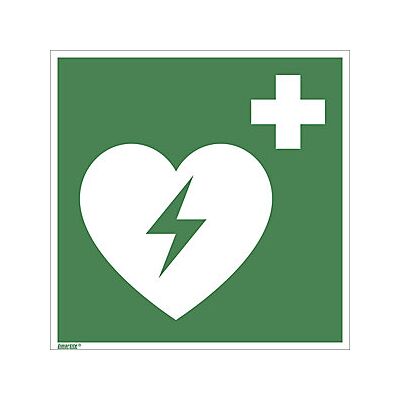 Señal de salida de emergencia - 200x200mm, Verde, Autoadhesiva Señal de salida de emergencia - 200x200mm, Verde, Autoadhesiva