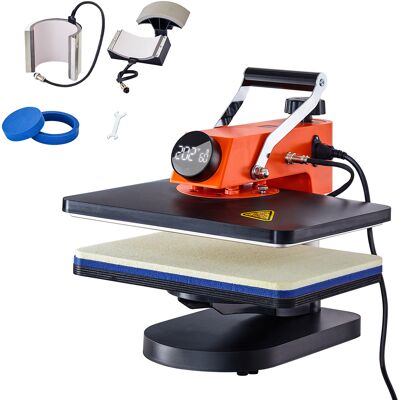 Vevor - Máquina De Prensa De Calor, Transferencia De Calor, Prensa De Calor Multifunción De 42 X 40 X 39 Cm, Máquina De Sublimación De Prensa De Calor 5 En 1 Para Diy Camisetas, Sombreros, Tazas Vevor - Máquina De Prensa De Calor, Transferencia De Calor, Prensa De Calor Multifunción De 42 X 40 X 39 Cm, Máquina De Sublimación De Prensa De Calor 5 En 1 Para Diy Camisetas, Sombreros, Tazas
