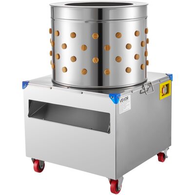 Vevor Desplumadora Electrica De Pollos, Tambor 50 Cm, 1500 W, 275 Rpm, Con 106 Dedos Suaves Y Ruedas De Transporte, Acero Inoxidable, Para Procesar De 2 A 4 Pollitos A La Vez, 560 X 560 X 890 Mm Vevor Desplumadora Electrica De Pollos, Tambor 50 Cm, 1500 W, 275 Rpm, Con 106 Dedos Suaves Y Ruedas De Transporte, Acero Inoxidable, Para Procesar De 2 A 4 Pollitos A La Vez, 560 X 560 X 890 Mm