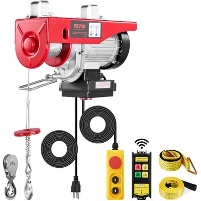 Vevor Polipasto Electrico Carga De 600 Kg Cabrestante Electrico 230 V Control Remoto Inalámbrico Y Con Cable De 4,2 M Parada De Emergencia Polipasto Elevador Para Garaje, Almacen, Fábrica Vevor Polipasto Electrico Carga De 600 Kg Cabrestante Electrico 230 V Control Remoto Inalámbrico Y Con Cable De 4,2 M Parada De Emergencia Polipasto Elevador Para Garaje, Almacen, Fábrica