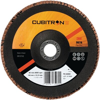 Forum 3m - Arandela De Presión Dentada Cubitron ™ Ii 967a D.125mm K.80 Fl.inox Co (por 10) Forum 3m - Arandela De Presión Dentada Cubitron ™ Ii 967a D.125mm K.80 Fl.inox Co (por 10)