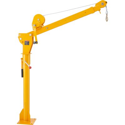 Vevor - Grúa Manual Para Camión Carga De 499kg Grúa Plegable Para Plataforma De Camión Con Cabrestante Manual, Grúa De Pluma De Acero Para Camioneta Con Giro De 360° Para Levantar Mercancías En Fábrica Vevor - Grúa Manual Para Camión Carga De 499kg Grúa Plegable Para Plataforma De Camión Con Cabrestante Manual, Grúa De Pluma De Acero Para Camioneta Con Giro De 360° Para Levantar Mercancías En Fábrica