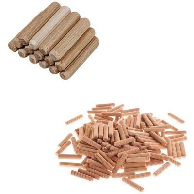 Trade Shop - 16 Pz. Tasselli 10mm En Legno Pioli Tenoni Spine - Trade Shop - 16 Pz. Tasselli 10mm En Legno Pioli Tenoni Spine -