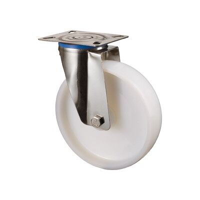 Rueda de transporte de acero inoxidable BS - 80mm - 100kg Rueda de transporte de acero inoxidable BS - 80mm - 100kg